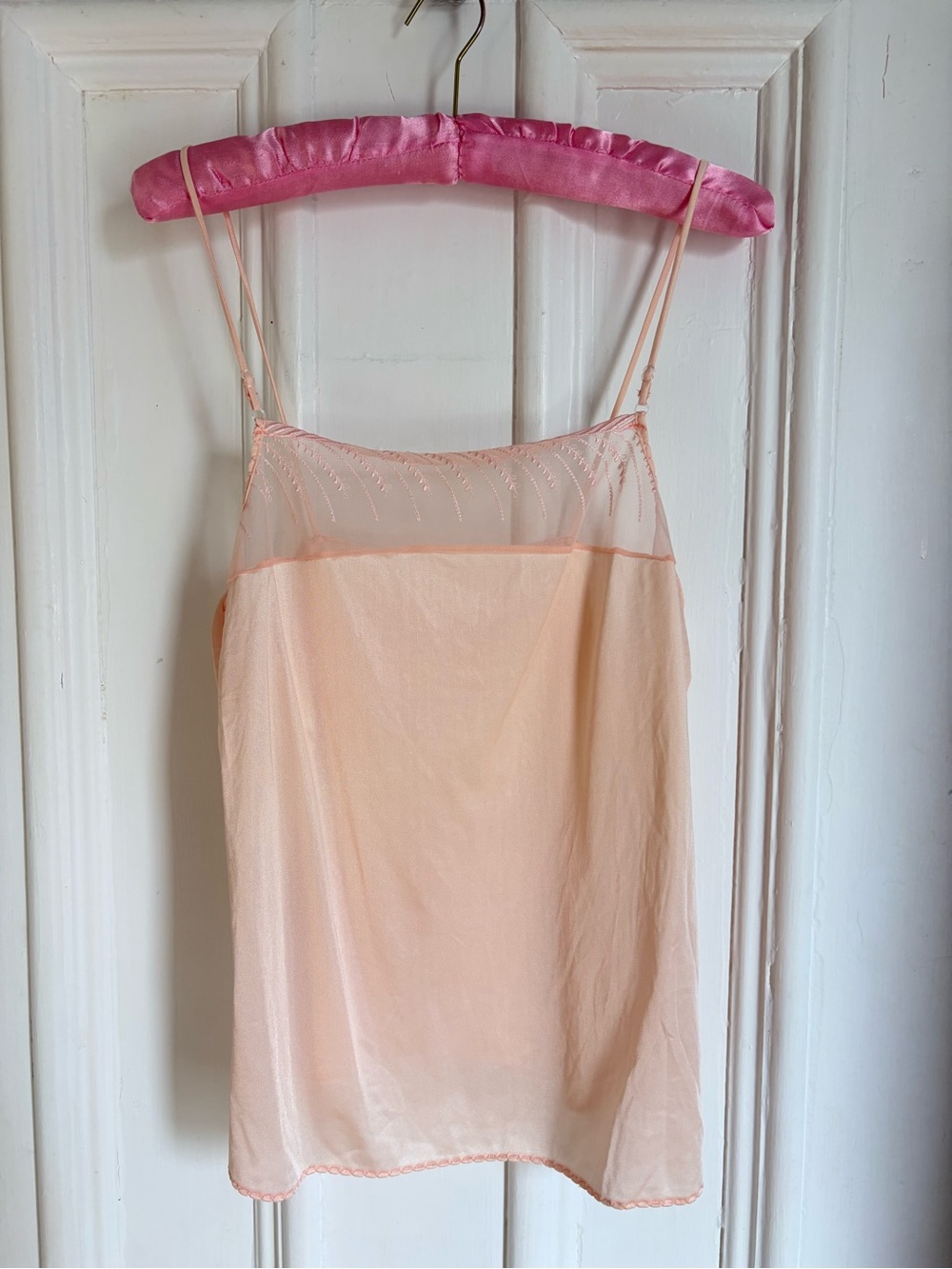 Delicate Vintage Pink Slip Camisole - Women's Intimates